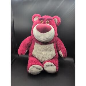 Disney Store Lotso Huggin Strawberry Bear 15" Plush Toy Story 3 Stuffed